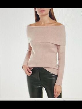 Theory Medium Sabine Off The Shoulder Sweater